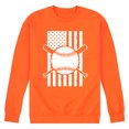 thumbnail image 1 of Instant Message - Baseball Flag - Men's Crew Neck Fleece Pullover, 1 of 7