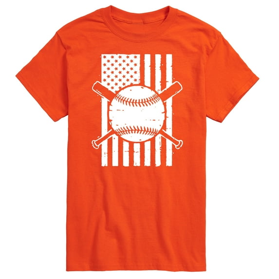 Instant Message - Baseball Flag - Men's Short Sleeve Graphic T-Shirt