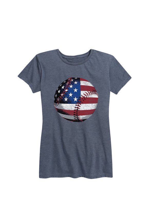 - Baseball Flag - Women's Short Sleeve Graphic T-Shirt