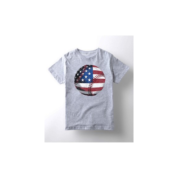 Instant Message - Baseball Flag-YOUTH SHORT SLEEVE TEE-L