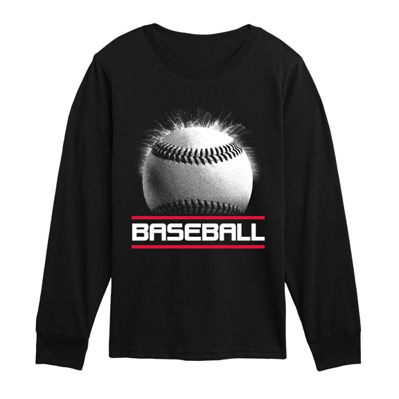 Instant Message - Baseball Flash Long Sleeve Graphic T-Shirt