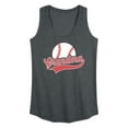 thumbnail image 1 of Instant Message - Baseball Grandma - Women's Racerback Tank Top, 1 of 6