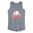 thumbnail image 1 of Instant Message - Baseball Grandma - Women's Racerback Tank Top, 1 of 6