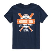 Instant Message - Baseball Houston Short Sleeve Graphic T-Shirt