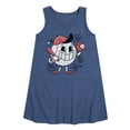 thumbnail image 1 of Instant Message - Baseball Mascot - Girls Aline Dress, 1 of 6