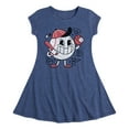 thumbnail image 1 of Instant Message - Baseball Mascot - Girls Fit And Flare Cap Sleeve Dress, 1 of 5