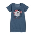 thumbnail image 1 of Instant Message - Baseball Mascot - Girls Ss Fleece Dress, 1 of 6