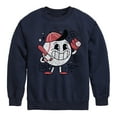 thumbnail image 1 of Instant Message - Baseball Mascot - Kids Crew Fleece, 1 of 6