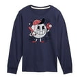 thumbnail image 1 of Instant Message - Baseball Mascot - Kids Long Sleeve Tee, 1 of 6