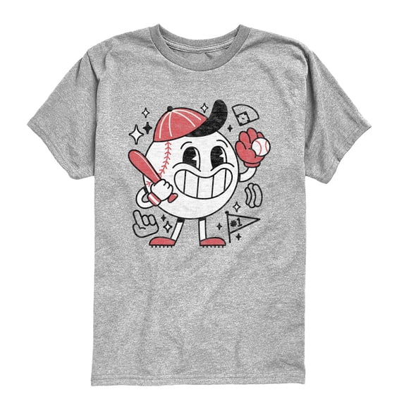 Instant Message - Baseball Mascot - Youth Short Sleeve Tee