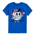 thumbnail image 1 of Instant Message - Baseball Mascot - Youth Short Sleeve Tee, 1 of 6
