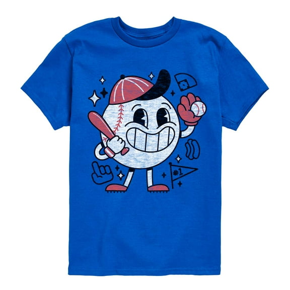 Instant Message - Baseball Mascot - Youth Short Sleeve Tee