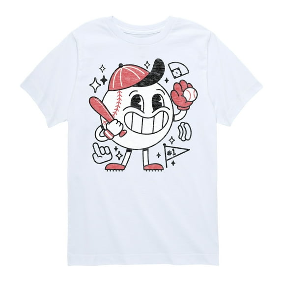 Instant Message - Baseball Mascot - Youth Short Sleeve Tee