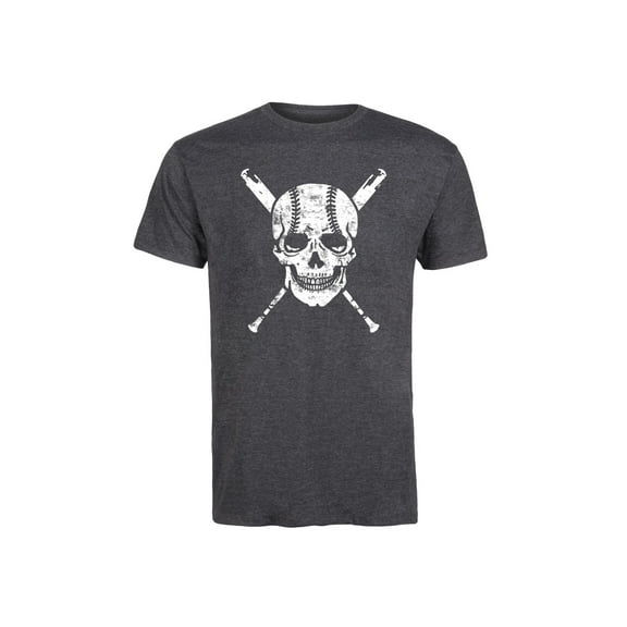 Instant Message - Baseball Skull - Men's Short Sleeve Graphic T-Shirt