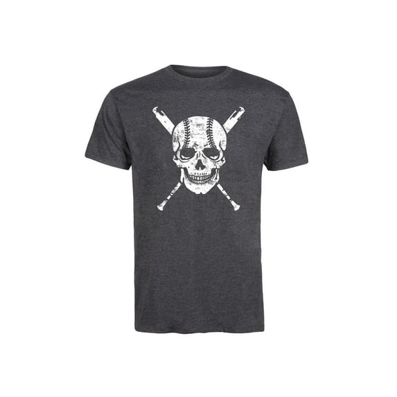 Instant Message - Baseball Skull - Men's Short Sleeve Graphic T-Shirt