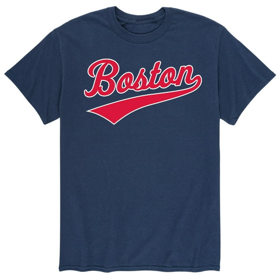 Instant Message - Baseball Tail, Boston - Men's Short Sleeve Graphic T-Shirt