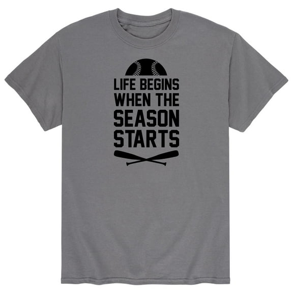 Instant Message - Baseball is Life - Men's Short Sleeve Graphic T-Shirt