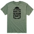 thumbnail image 1 of Instant Message - Baseball is Life - Men's Short Sleeve Graphic T-Shirt, 1 of 5