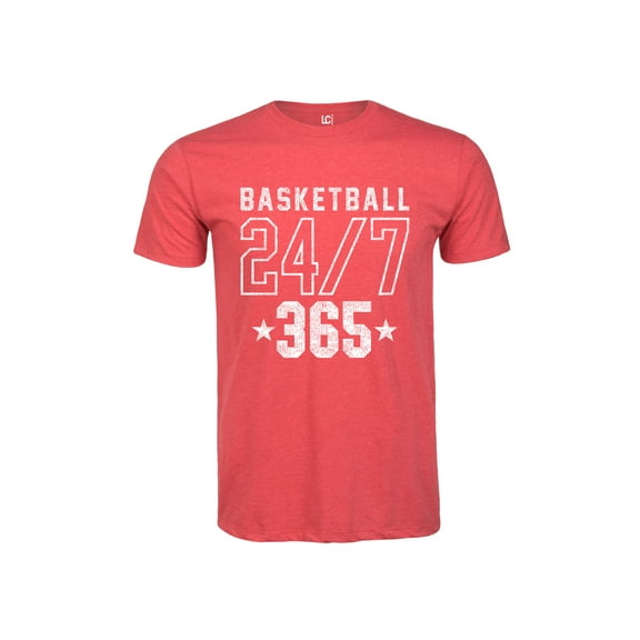 Instant Message - Basketball 24 7 365 - Men's Short Sleeve Graphic T-Shirt