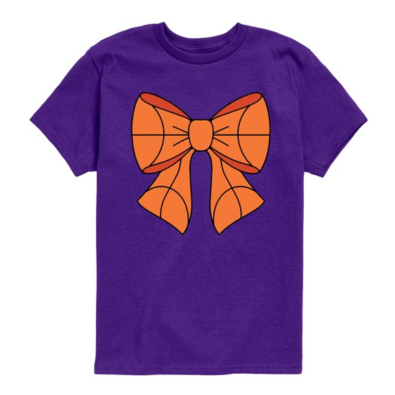 Instant Message - Basketball Bow - Youth Short Sleeve Graphic T-Shirt