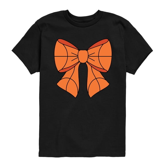 Instant Message - Basketball Bow - Youth Short Sleeve Graphic T-Shirt