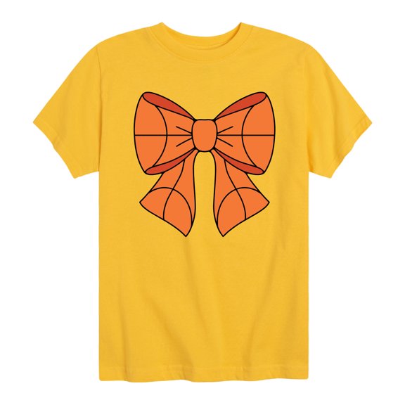 Instant Message - Basketball Bow - Youth Short Sleeve Graphic T-Shirt