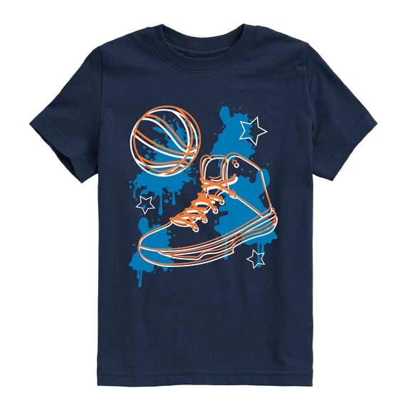 Instant Message - Basketball Shoe Short Sleeve Graphic T-Shirt
