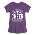 thumbnail image 1 of Instant Message - Basketball Without Cheerleaders it's Just a Game Fitted Short Sleeve Graphic T-Shirt, 1 of 6