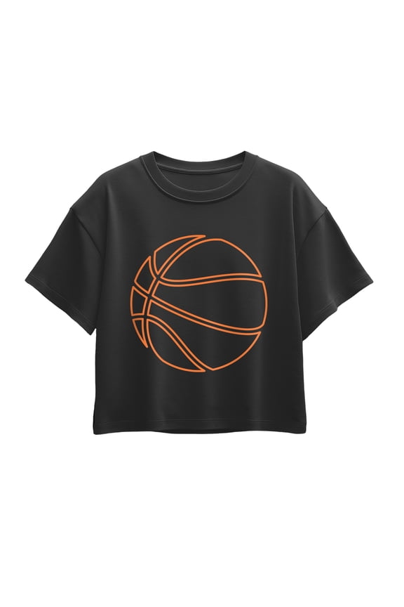- Basketball Short Sleeve Boxy Graphic T-Shirt