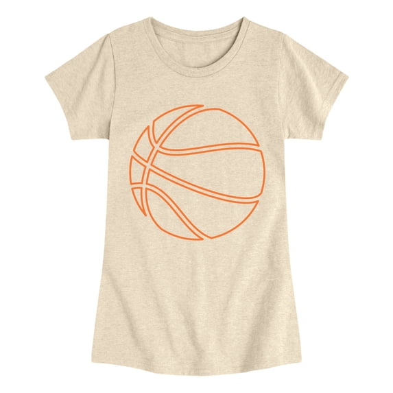 Instant Message - Basketball Fitted Short Sleeve Graphic T-Shirt
