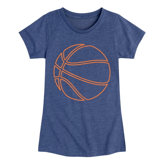 Instant Message - Basketball Fitted Short Sleeve Graphic T-Shirt