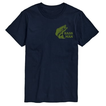 Instant Message - Bass Man Left Chest Hit - Men's Short Sleeve Graphic T-Shirt