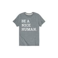thumbnail image 1 of Instant Message - Be A Nice Human  - Toddler Short Sleeve Tee, 1 of 4