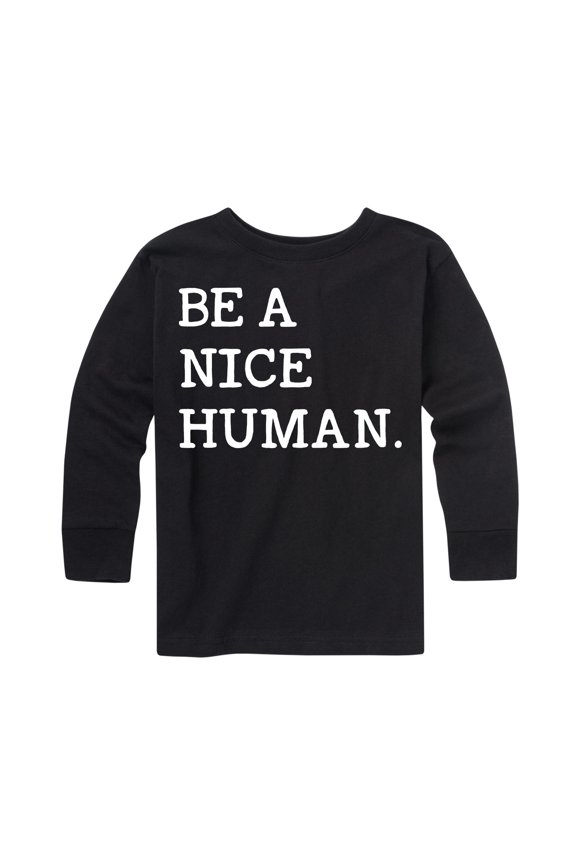 - Be A Nice Human - Youth Long Sleeve Tee