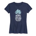 thumbnail image 1 of Instant Message - Be A Pineapple - Women's Short Sleeve Graphic T-Shirt, 1 of 4