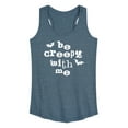 thumbnail image 1 of Instant Message - Be Creepy With Me - Women's Racerback Tank Top, 1 of 5