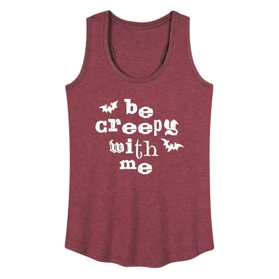 Instant Message - Be Creepy With Me - Women's Racerback Tank Top