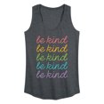 thumbnail image 1 of Instant Message - Be Kind Stacked- Women's Any Way Short Sleeve Graphic Dress Graphic Racerback Tank, 1 of 4