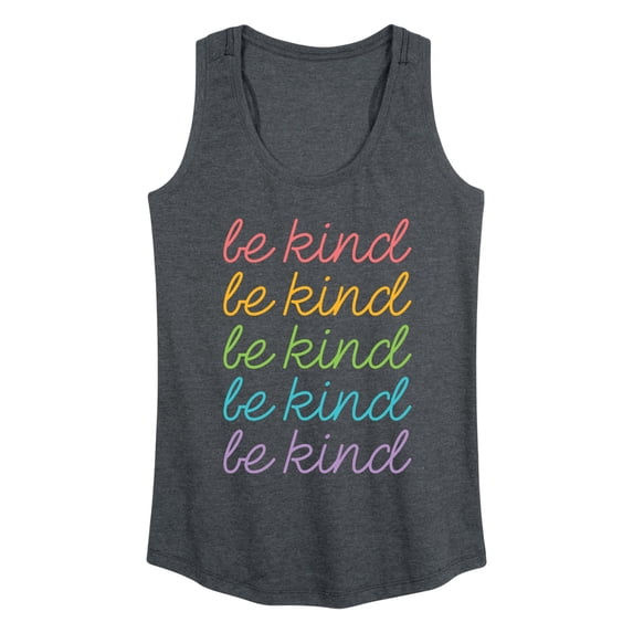 Instant Message - Be Kind Stacked- Women's Any Way Short Sleeve Graphic Dress Graphic Racerback Tank