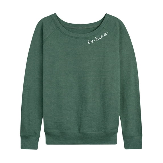 Instant Message - Be Kind - Women's French Terry Long Sleeve Shirt
