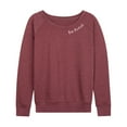 thumbnail image 1 of Instant Message - Be Kind  - Women's French Terry Long Sleeve Shirt, 1 of 5