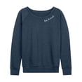 thumbnail image 1 of Instant Message - Be Kind  - Women's French Terry Long Sleeve Shirt, 1 of 5
