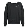 thumbnail image 1 of Instant Message - Be Kind  - Women's French Terry Long Sleeve Shirt, 1 of 5