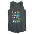 thumbnail image 1 of Instant Message - Be Nicer To You Retro - Women's Racerback Tank Top, 1 of 6
