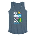thumbnail image 1 of Instant Message - Be Nicer To You Retro - Women's Racerback Tank Top, 1 of 6