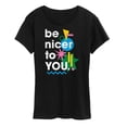 thumbnail image 1 of Instant Message - Be Nicer To You Retro - Women's Short Sleeve Graphic T-Shirt, 1 of 6