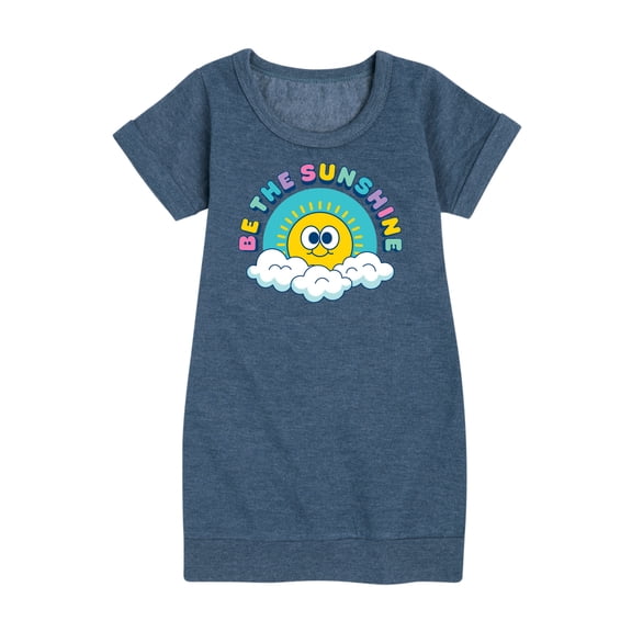 Instant Message - Be The Sunshine Rainbow   - Toddler & Youth Girls Fleece Dress