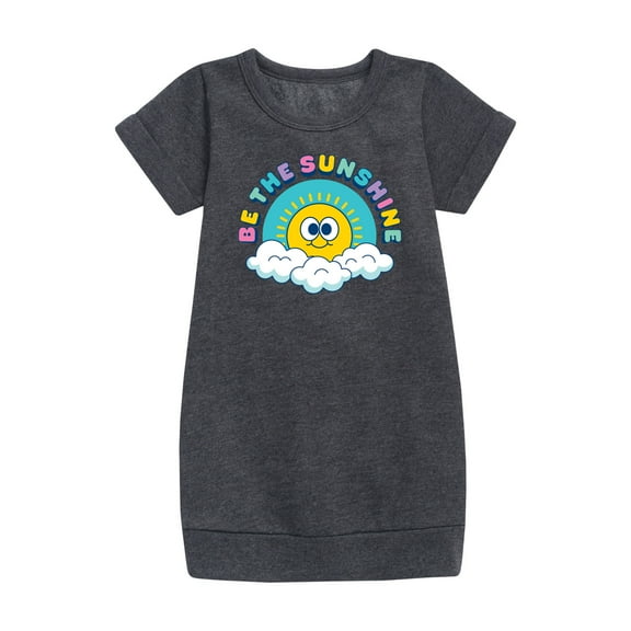 Instant Message - Be The Sunshine Rainbow   - Toddler & Youth Girls Fleece Dress