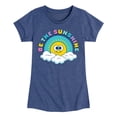thumbnail image 1 of Instant Message - Be The Sunshine Rainbow   - Toddler & Youth Girls Short Sleeve Graphic T-Shirt, 1 of 6
