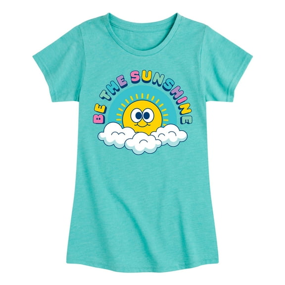 Instant Message - Be The Sunshine Rainbow   - Toddler & Youth Girls Short Sleeve Graphic T-Shirt